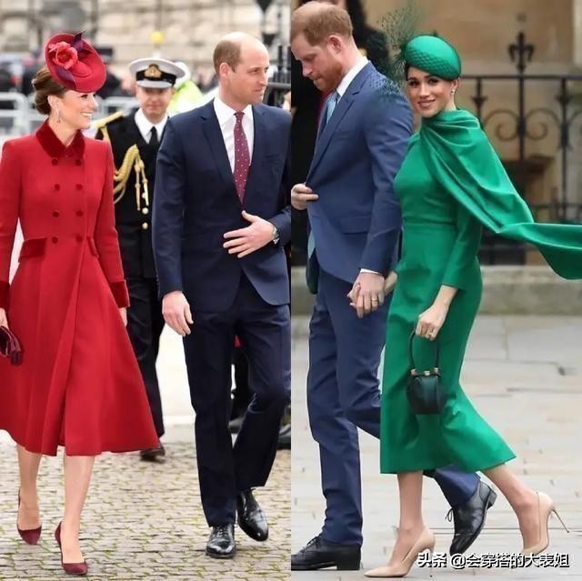 凯特王妃最新的时尚穿搭,英国王妃凯特穿宝蓝色大衣