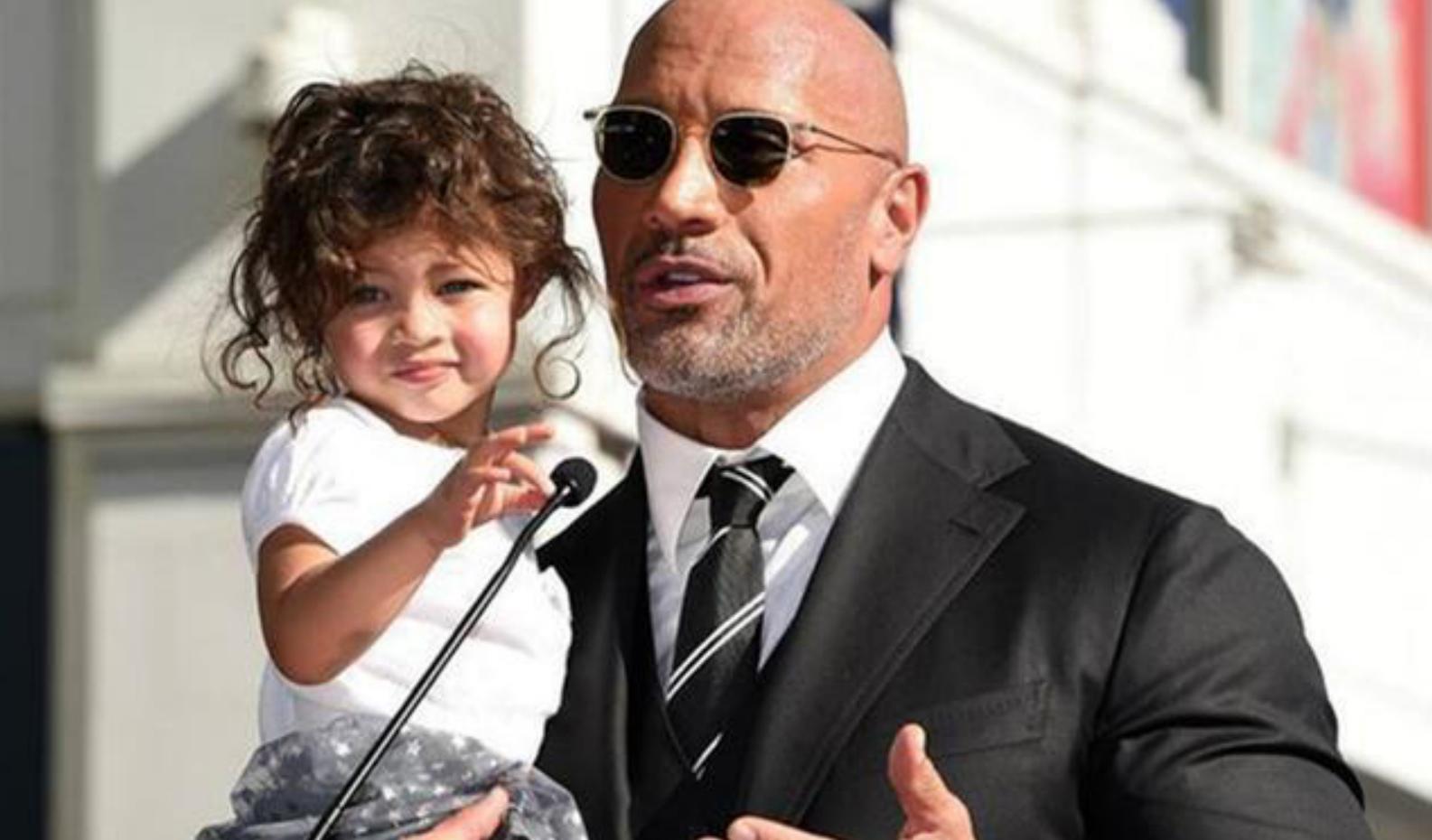 强森女儿照片,强森的女儿是混血儿吗