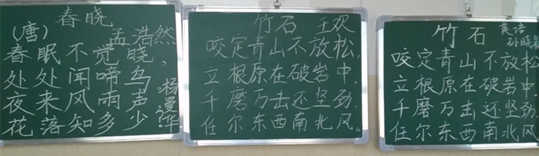 别样的保定贺阳外国语学校，教师的板书就是这么“棒”