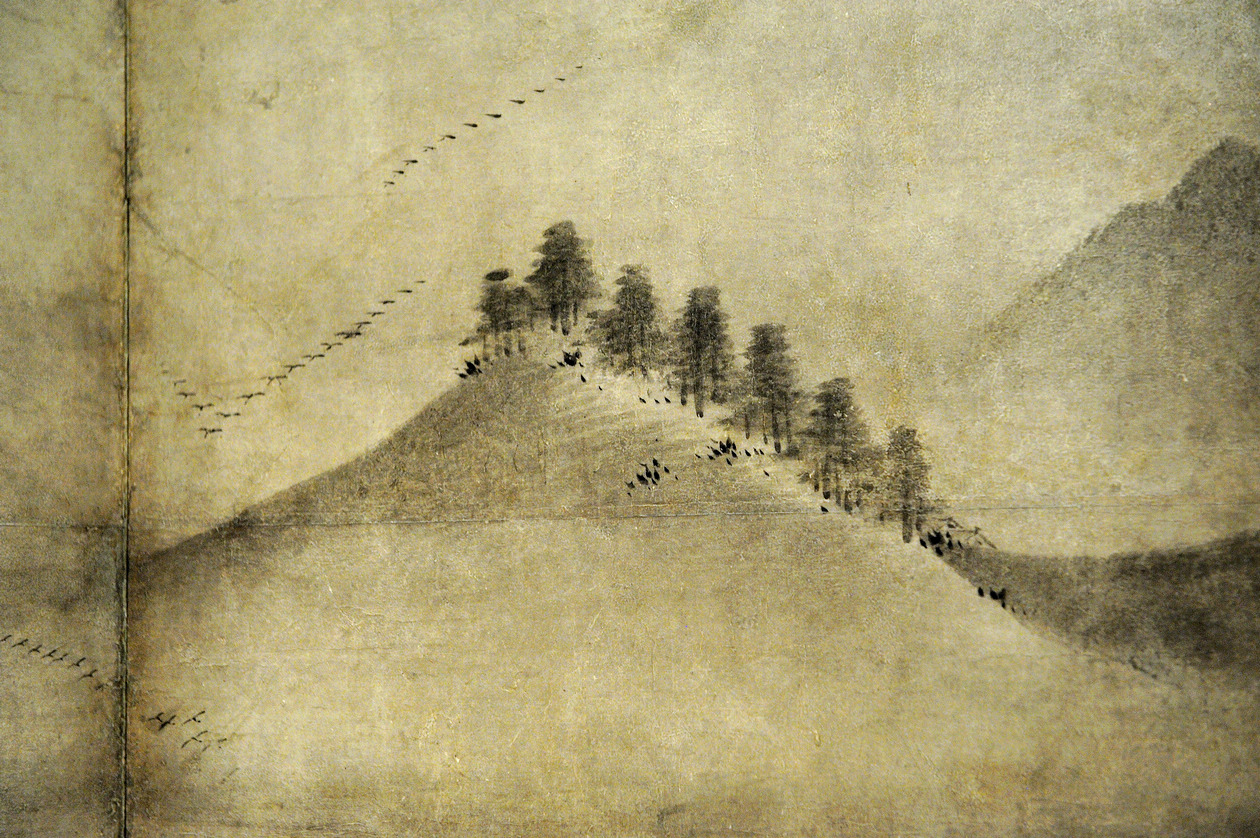 日本画家浮世绘一帆风顺风景画,日本画家张大千