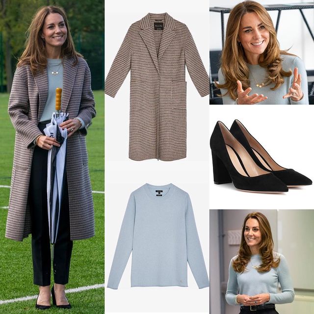 凯特王妃得体大方的穿着,凯特王妃换上西装时尚高级显腿长