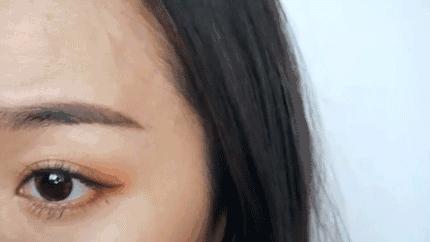 落日眼妆教程内双,大秋天眼妆