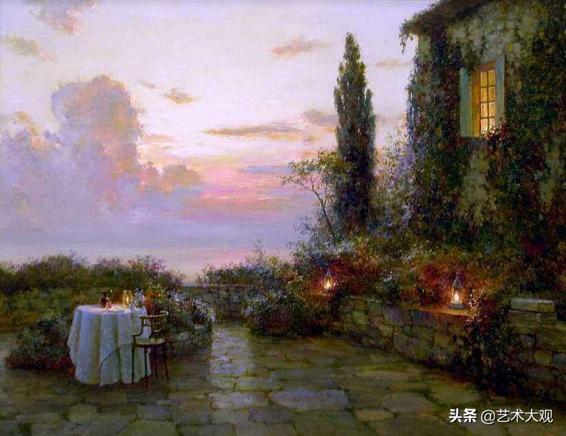 俄罗斯画家风景油画作品选集,尤里奥布霍夫人物画