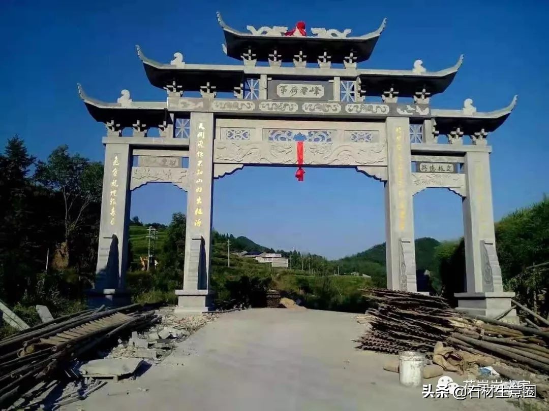 石牌坊石雕图片大全,各样式的石牌坊