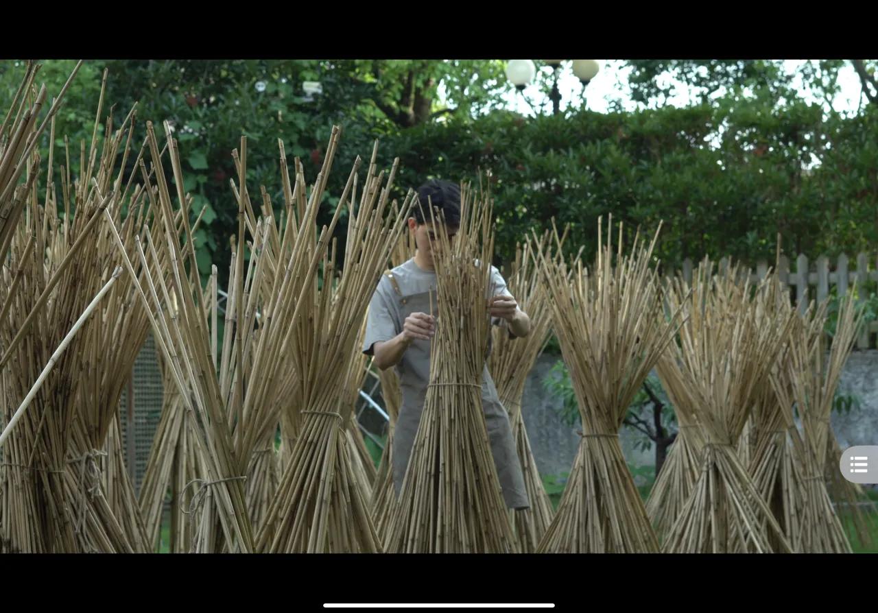 传统竹制鱼竿全过程,鱼竿竹制收线盘制作