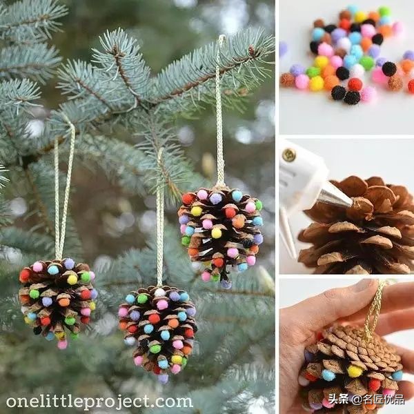 松塔创意手工实用又好看,松塔创意手工动物