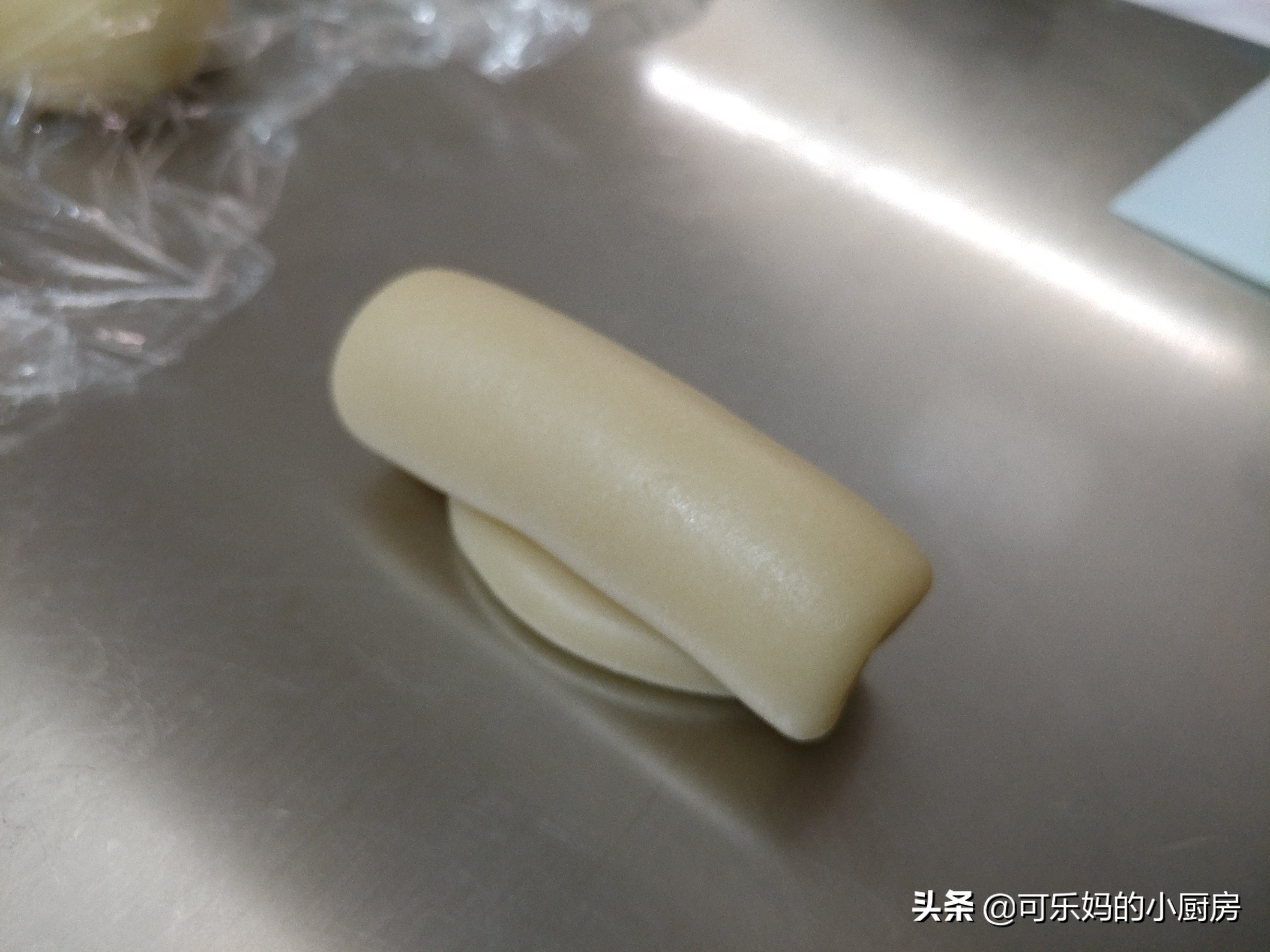 千层中式酥皮点心制作视频,蛋挞皮做绿豆酥饼