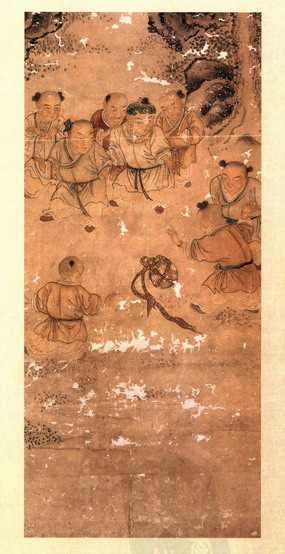 蹴鞠画像石,汉画像石蹴鞠图