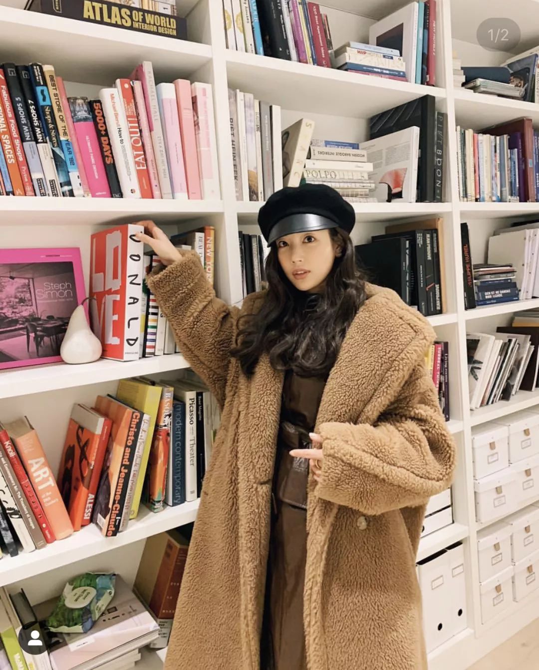 欧美时尚博主穿搭示范冬,韩系慵懒风冬季穿搭博主