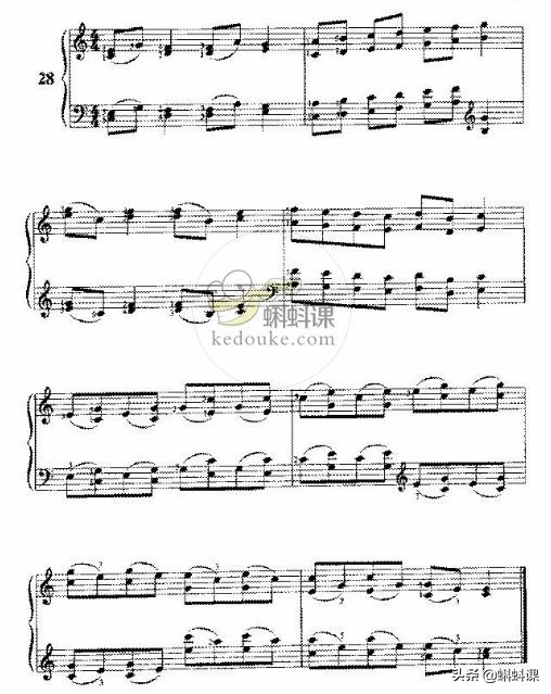 钢琴弹奏什么是双音,如何弹双音