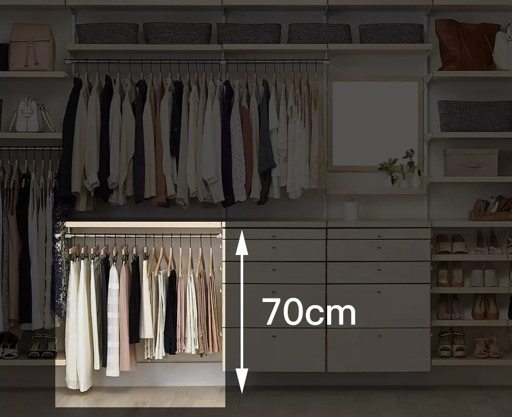 定制衣柜这样布局收纳功能翻两倍,衣柜如何分隔最实用