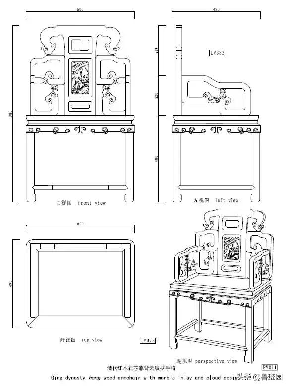 明清家具全套设计图,明清家具图纸