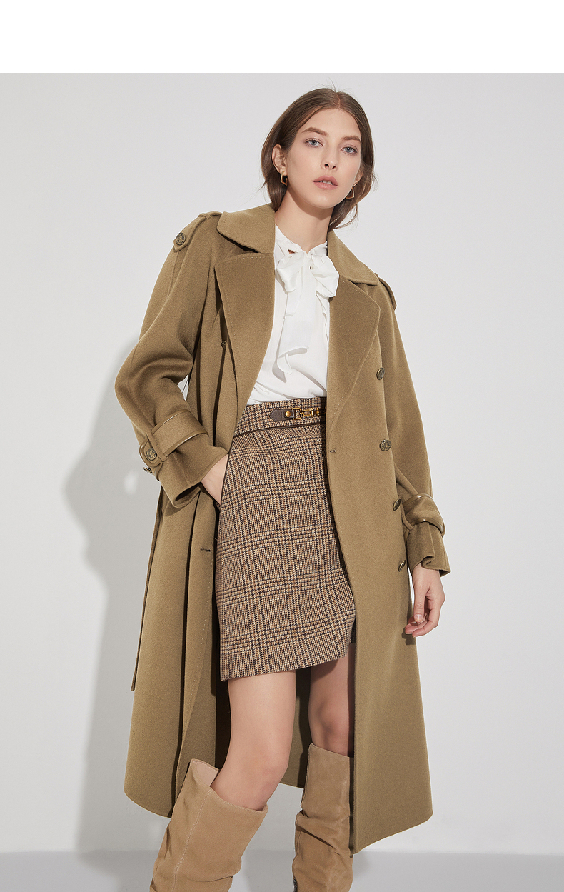 格子呢子大衣搭配女秋冬,秋冬小个子毛呢大衣搭配