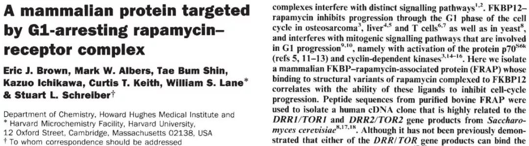 TOR:开启研究细胞生长代谢的大门|“诺奖值得”系列