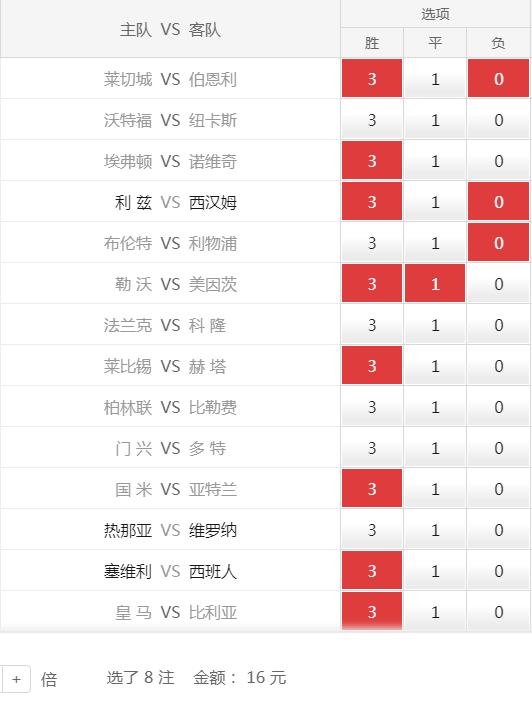 胜负彩足彩22137期14场任九推荐,足彩任九14场胜负彩第21018分析