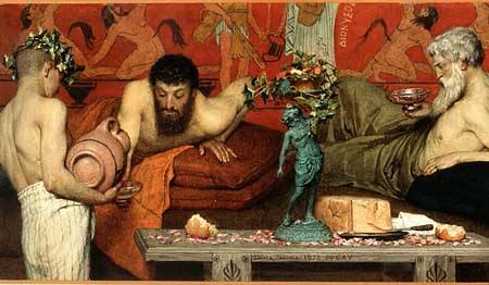 古希腊吃饭时不能做的事情,古希腊人的日常生活