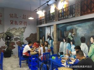 马路边边麻辣烫手绘墙的回忆杀