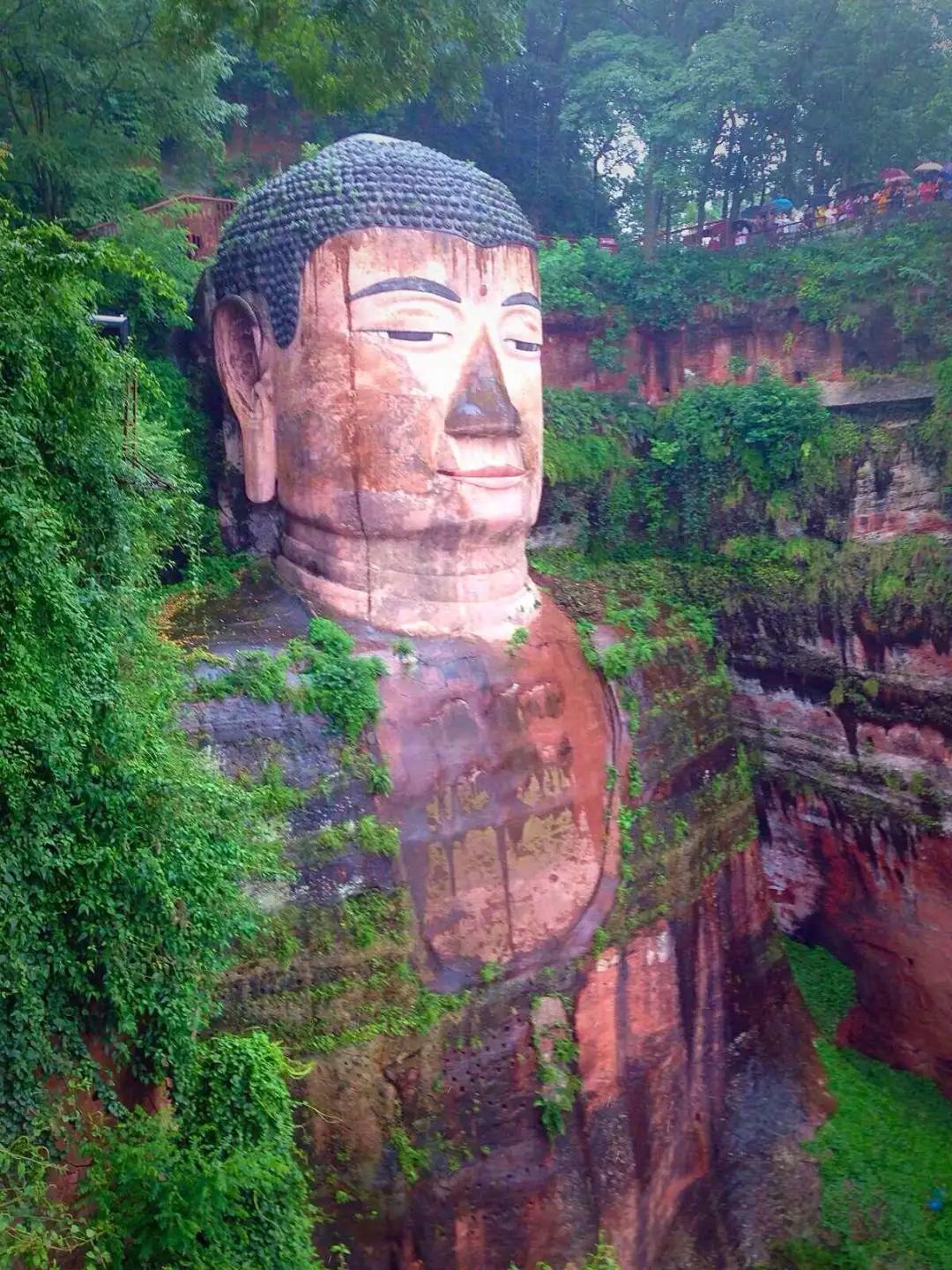 乐山大佛脚被水淹没奇观出现,乐山大佛再次被水淹没图片