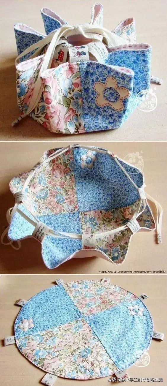 布艺收纳整理包,布艺收纳包制作教程