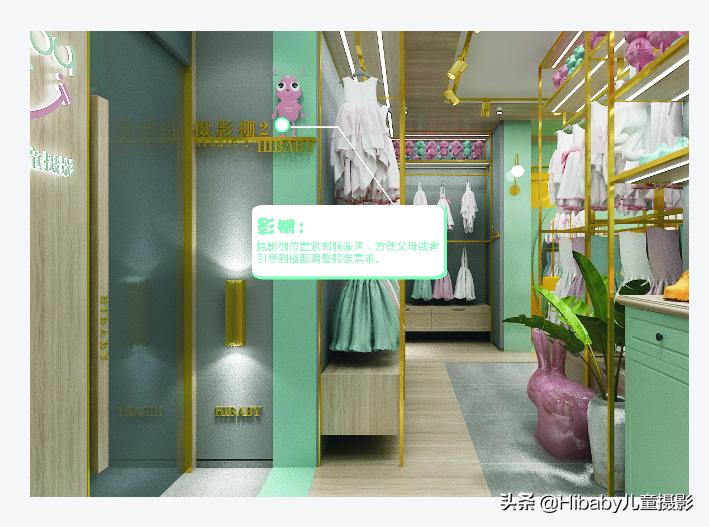 古装摄影店装修设计,儿童摄影装修设计图