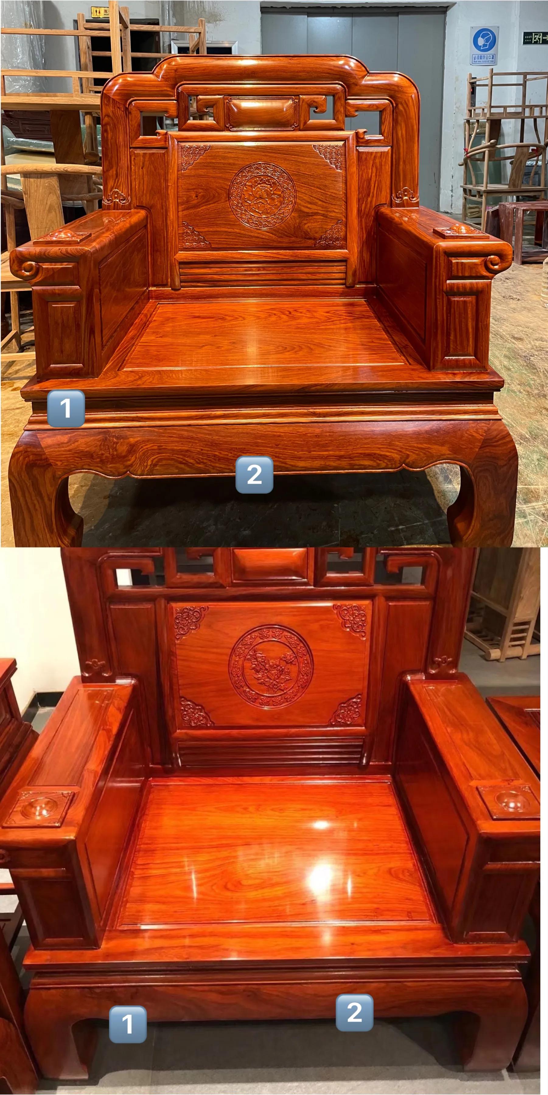 天涯国标红木刺猬紫檀中式沙发,刺猬紫檀沙发国色天香