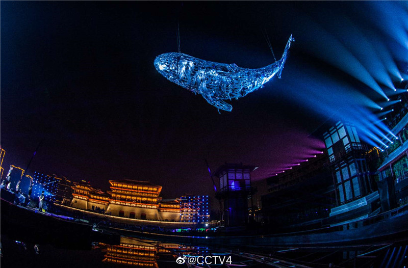 「组图」唯美!央视秋晚舞美设计与千年古都交相辉映