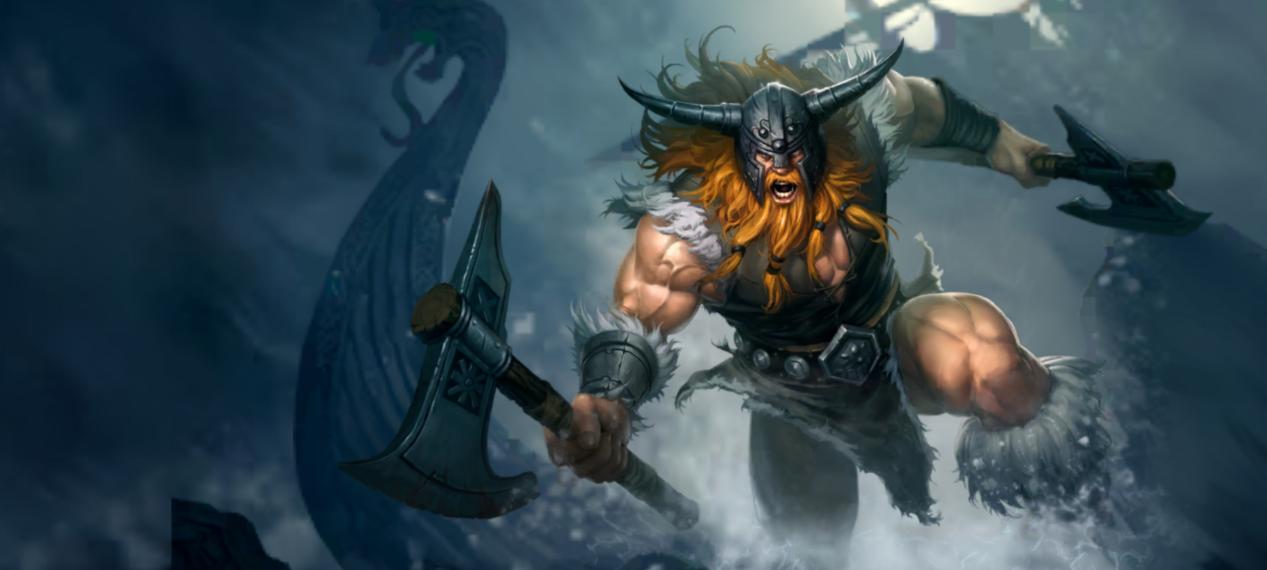 英雄联盟手游：看似笨拙的奥拉夫，却成为丝血反杀的卫冕之王