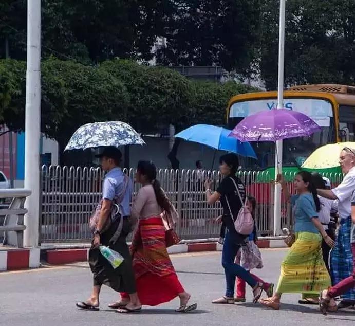 缅甸多地创下高温纪录,极端最高温度40度