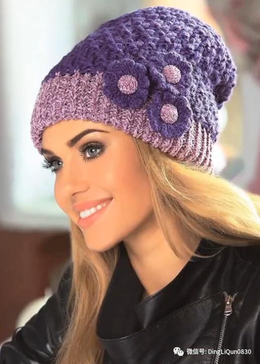 针织帽子简单款好看的,纯手工针织年轻人戴的帽子教程