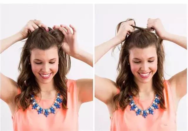 鱼骨辫的编发教程图解,扎鱼骨辫的编发教程