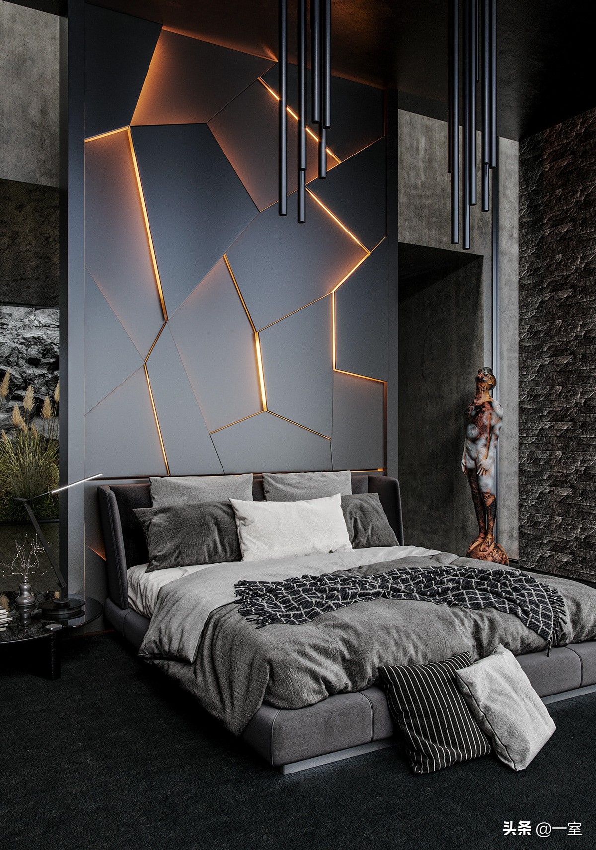 3.3米背景墙设计,客厅背景墙设计简约款