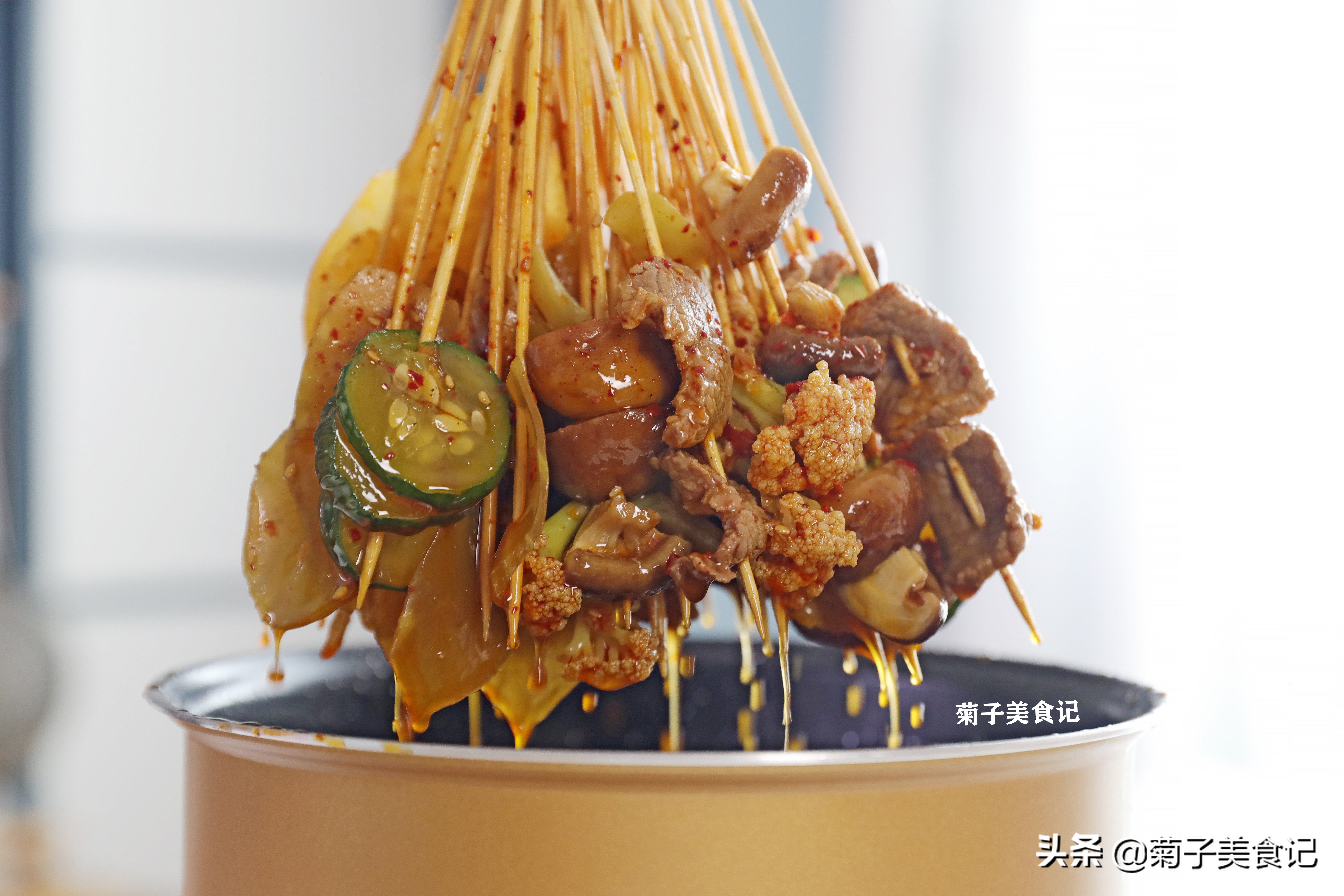 四川小吃特产冷锅串串,四川成都串串火锅菜品