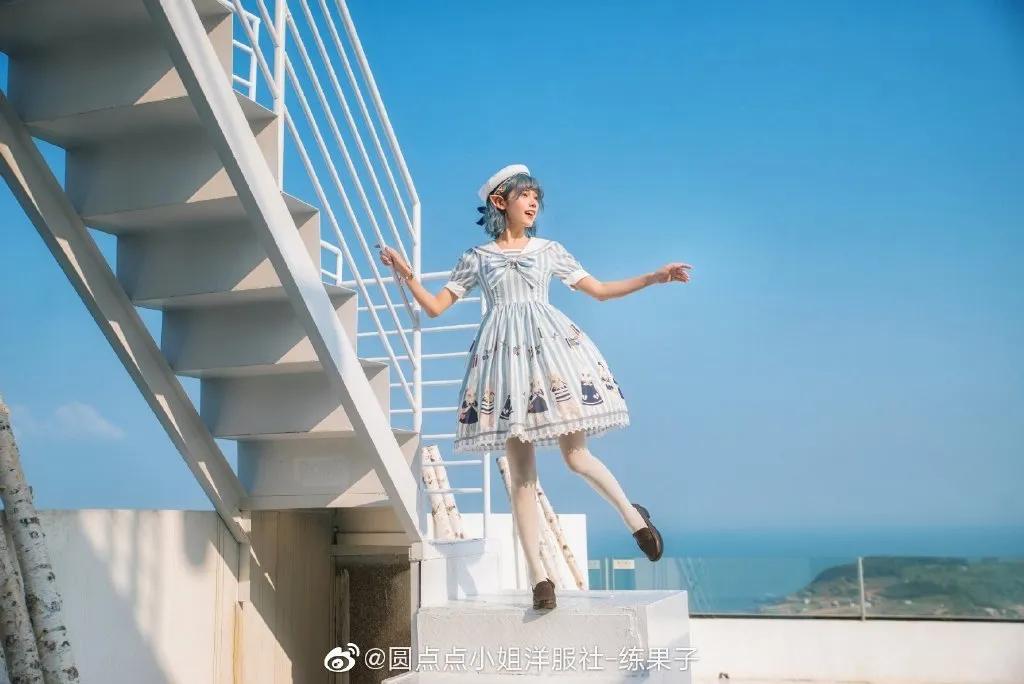 海军风lolita正版,lolita海军风穿搭