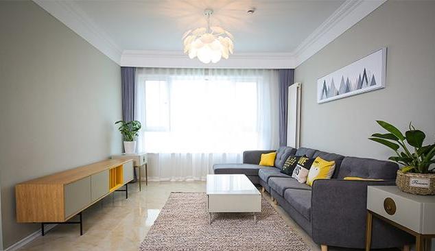 客厅不吊顶贴石膏线效果图,客厅不吊顶只做石膏线条