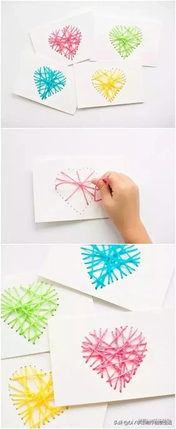手工折纸母亲节爱心贺卡简单,二年级母亲节快乐贺卡手工制作
