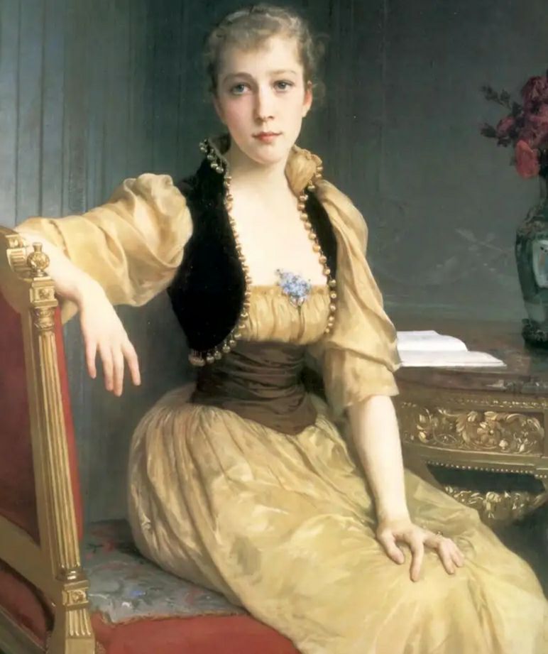 画家笔下的贵妇油画欣赏,天才女画家油画