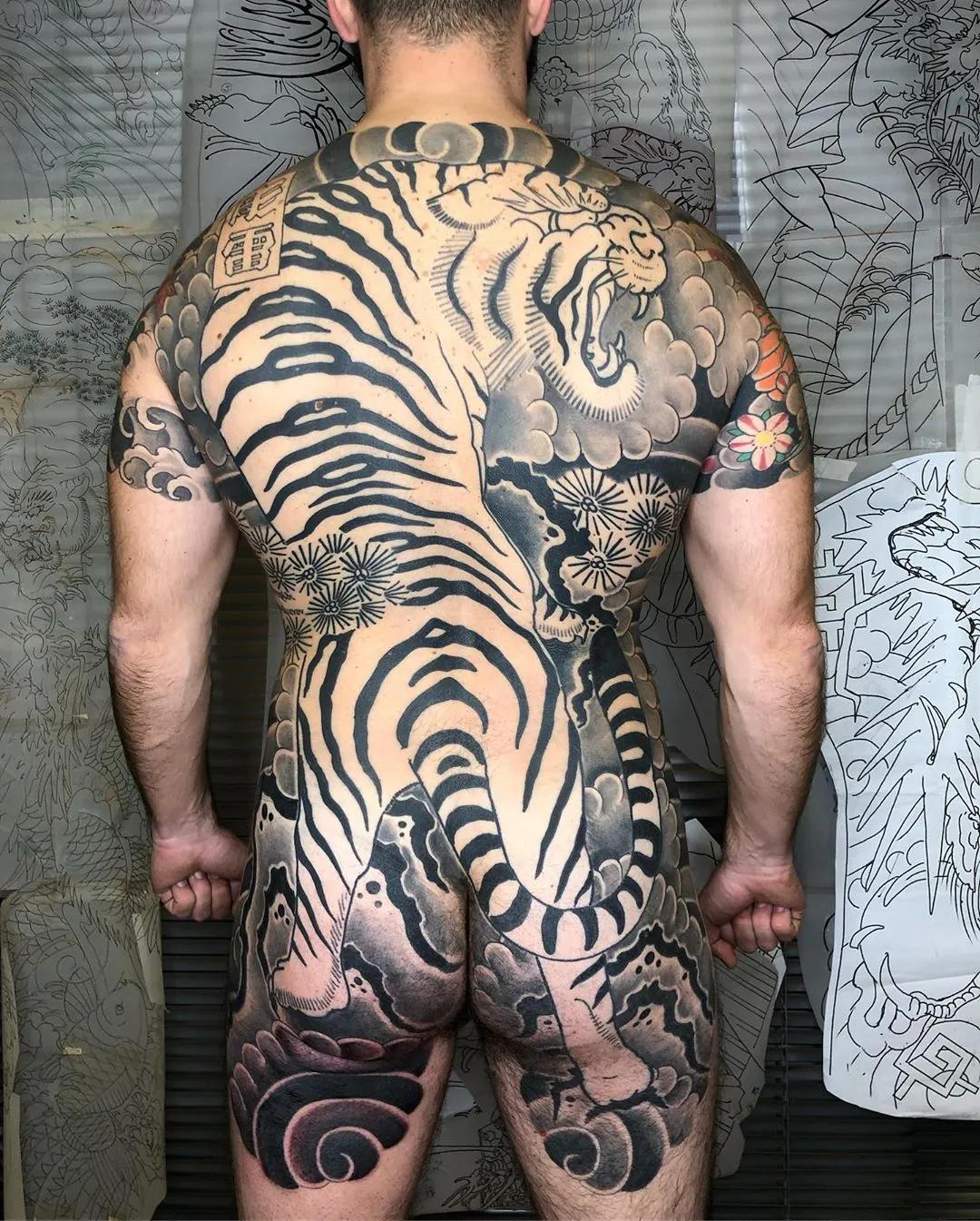 适合纹身的上古祥瑞神兽,最正宗的麒麟神兽纹身