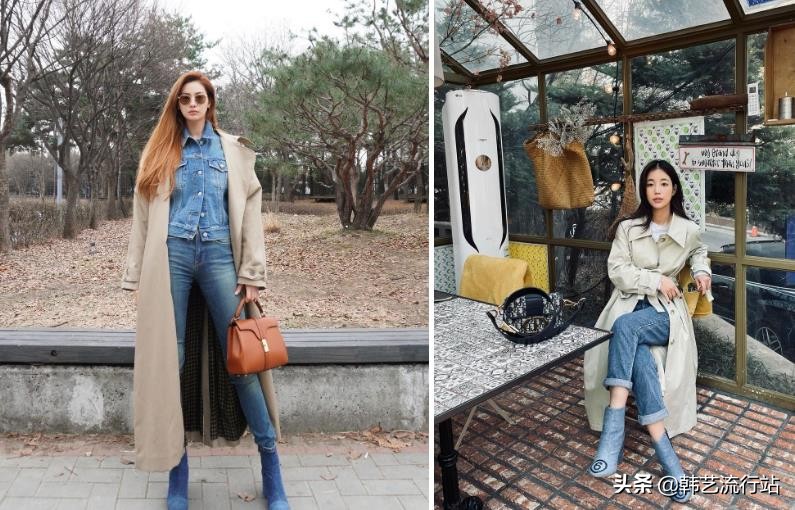 韩国风衣配什么衣服好看,韩系风衣如何穿搭好看