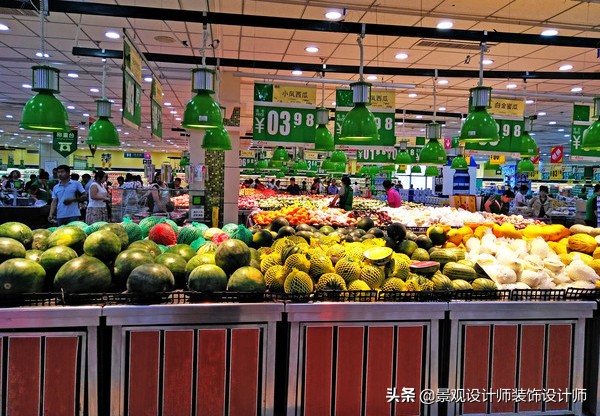 商场店铺设计案例图纸,超市设计图解大全