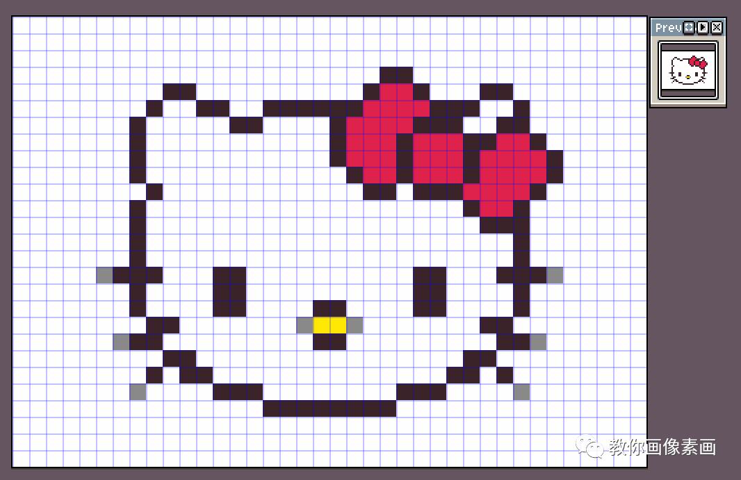 a5像素画hellokitty,像素画教程a5