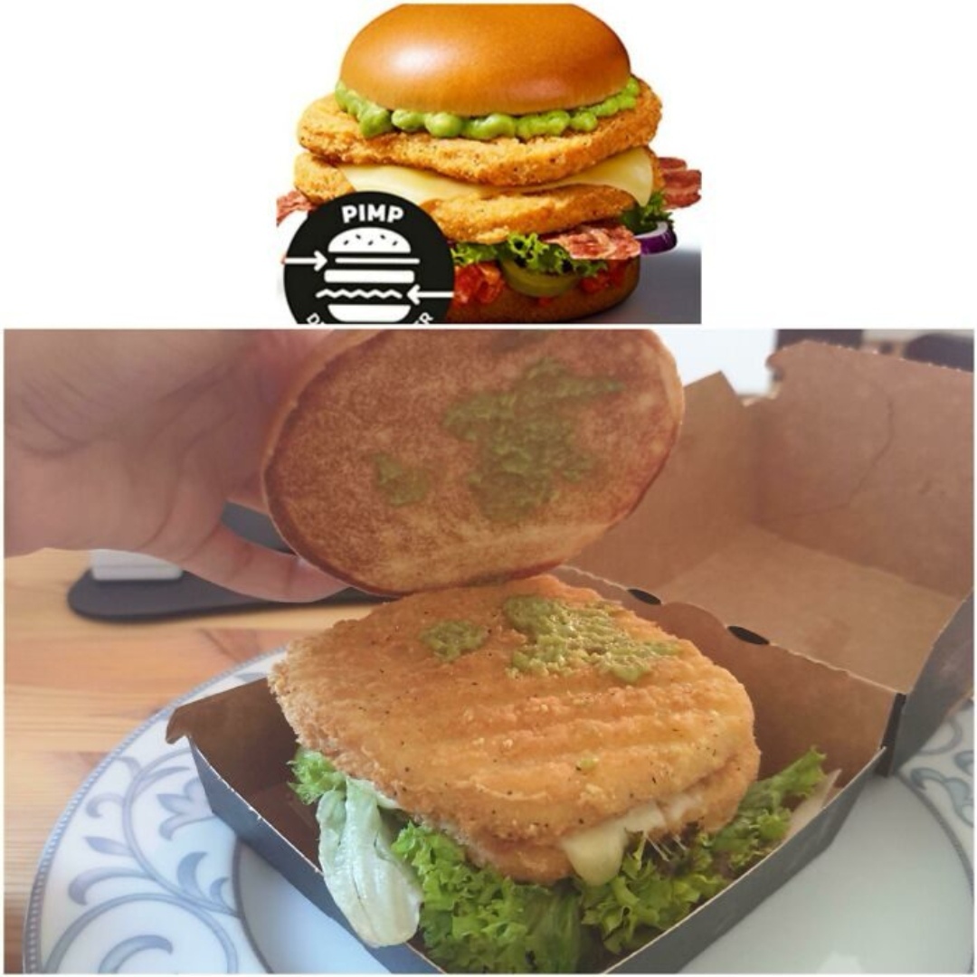 18张笑到头掉的“广告不实照”，我说，那个饼是忘记放馅了吗？