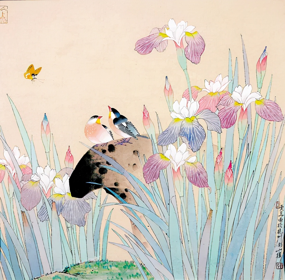 杜曼华花鸟作品欣赏,淡雅空灵杜曼华工笔花鸟作品40幅