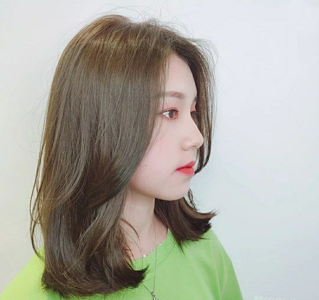 网红抹茶色,网红抹茶色染发