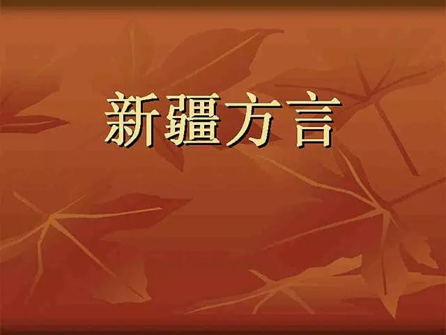 神秘的*疆新**方言大揭秘！（精华）