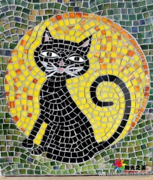 用圆纸片手工制作圣诞贴画,奇妙的纸片贴画手工