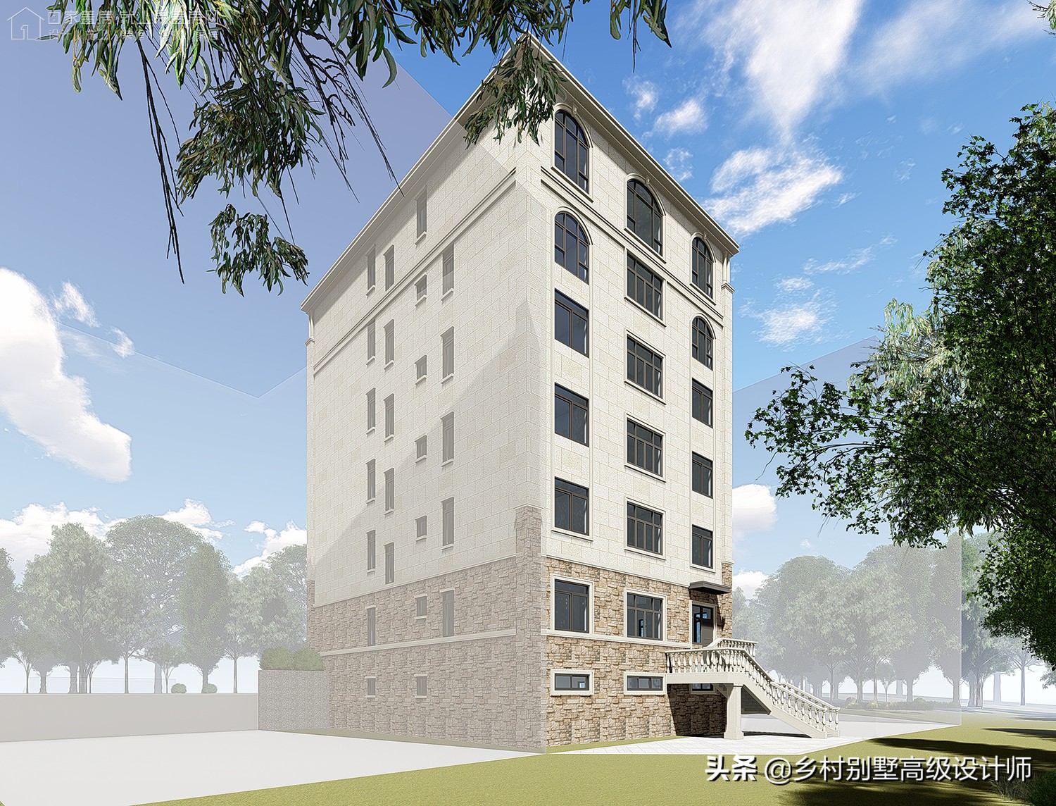 孝感新中式别墅,湖北孝感现代风别墅