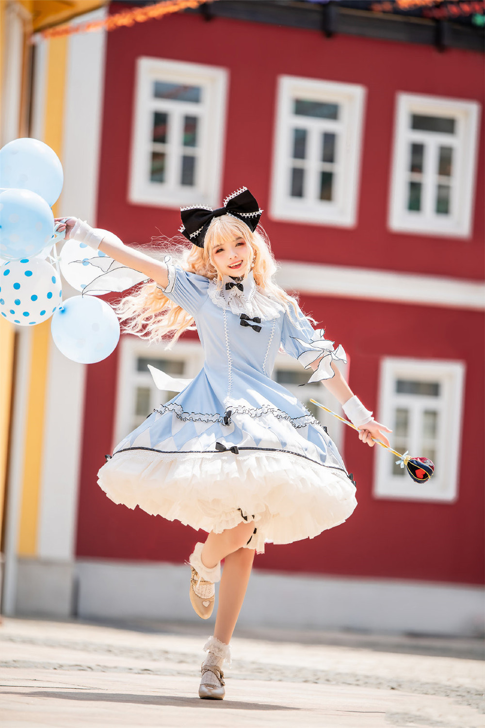 适合夏天穿的日常轻lo裙优雅,爱丽丝lo裙穿搭