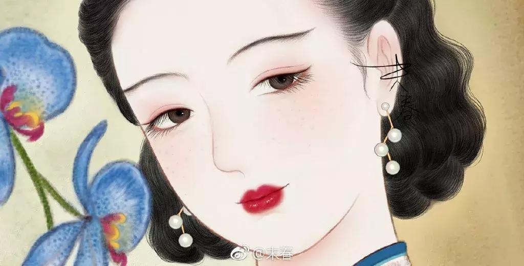 她笔下的女人韵味十足,他笔下的女子美得倾国倾城