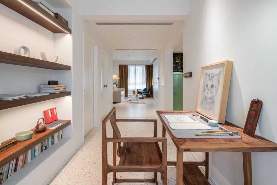 西安母女的111㎡三室暗房，拱形门、水磨石，超强储物力