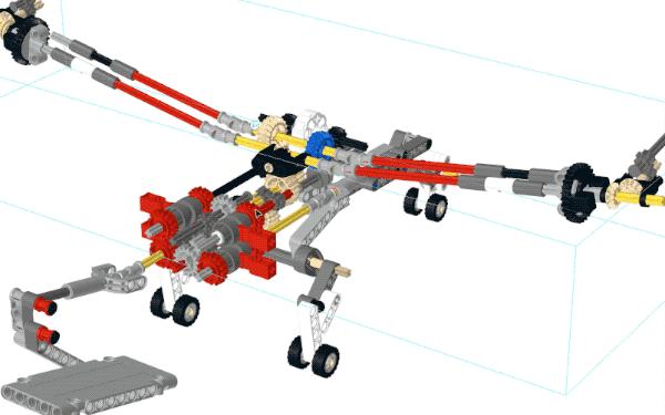 乐高双鹰61054测评,乐高42113鱼鹰运输机